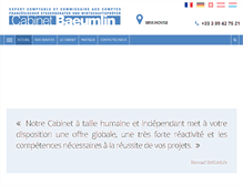 Tablet Screenshot of cabinet-baeumlin.com